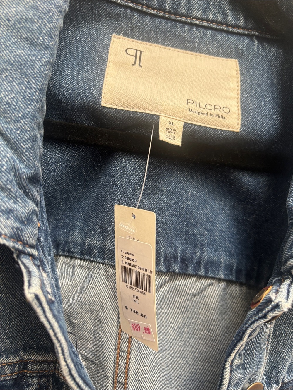 Pilcro Denim Sleeveless Vest/Top - Picture 3 of 4